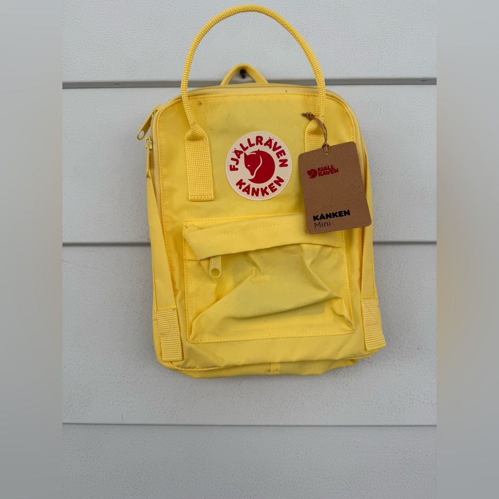 Fjällräven Kånken Mini Backpack | Yellow | New With Tags (NWT)